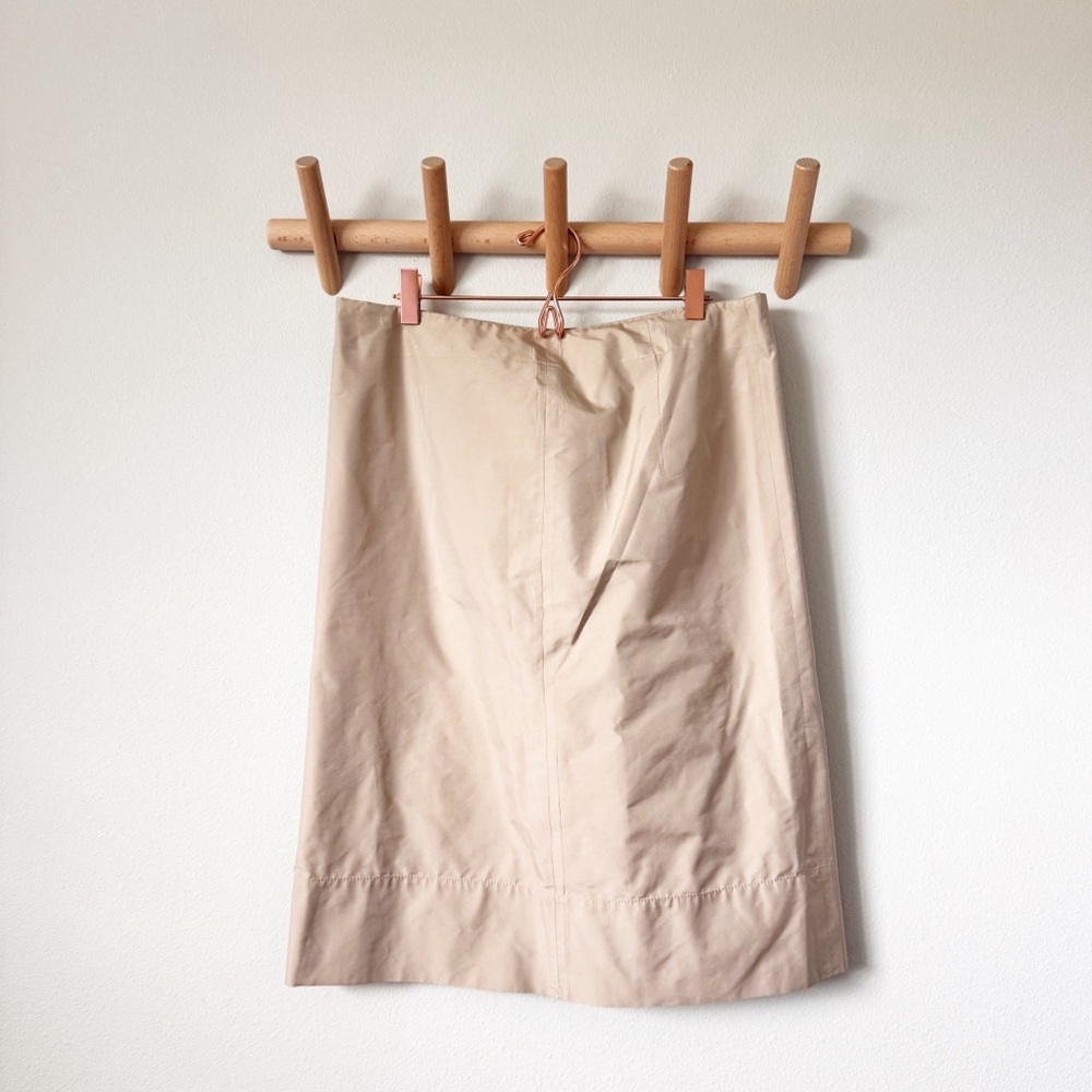 Prada Khaki Sateen Skirt - Picture 4 of 10